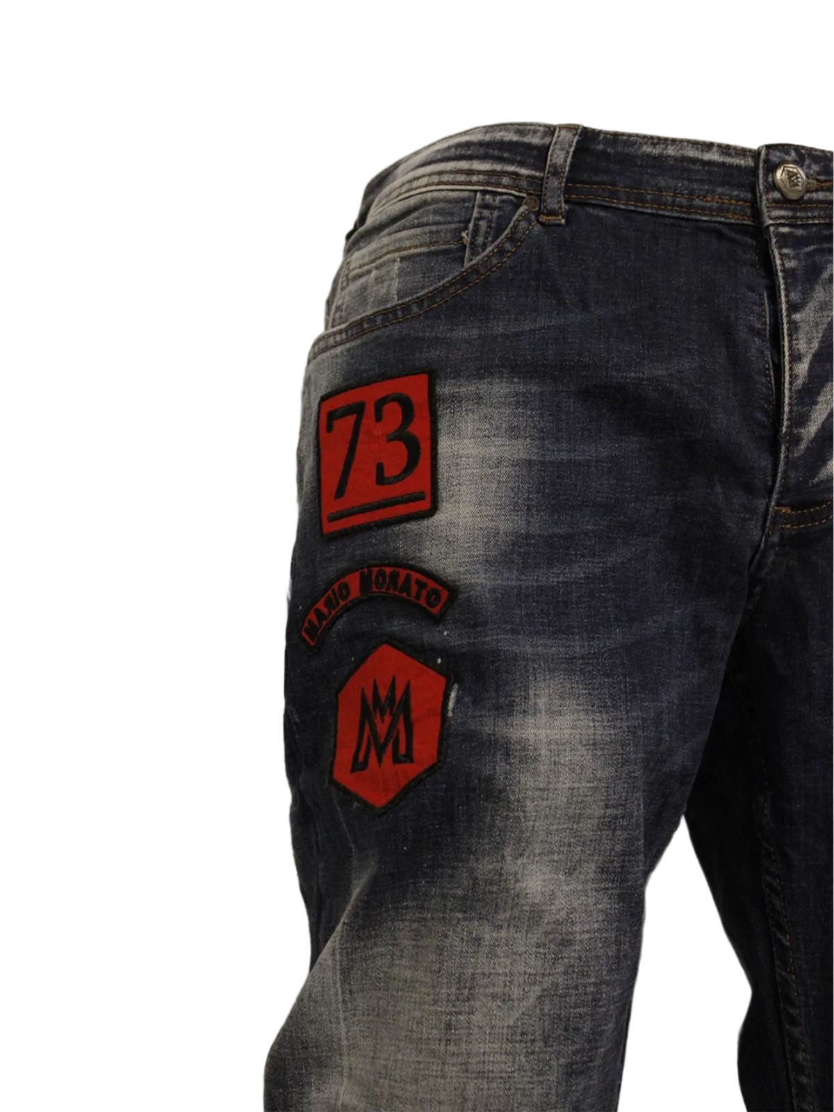 Acid Washed “73” Skinny Jeans - Image 3