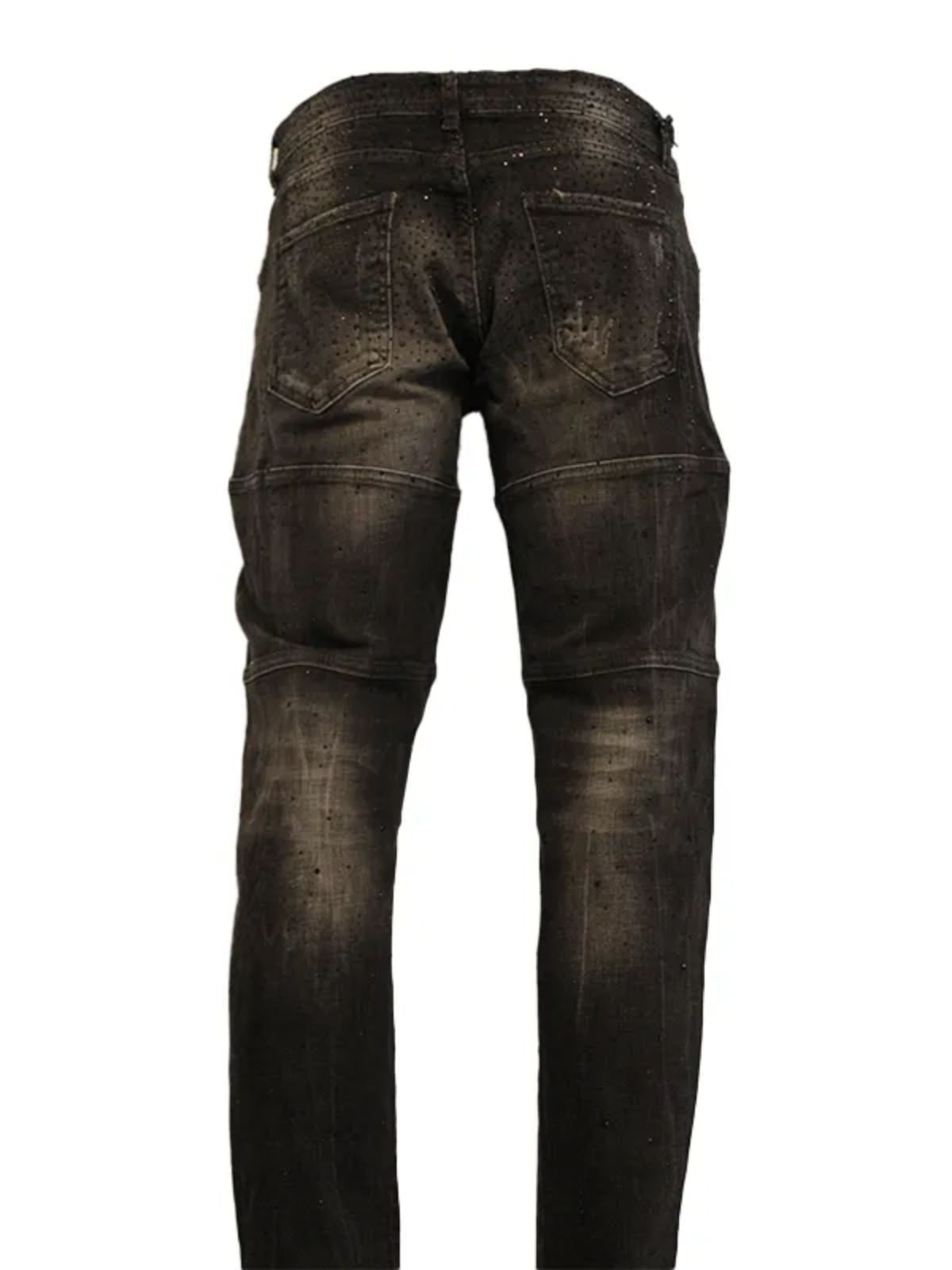 Black Diamond Acid Washed Skinny Jeans - Image 3