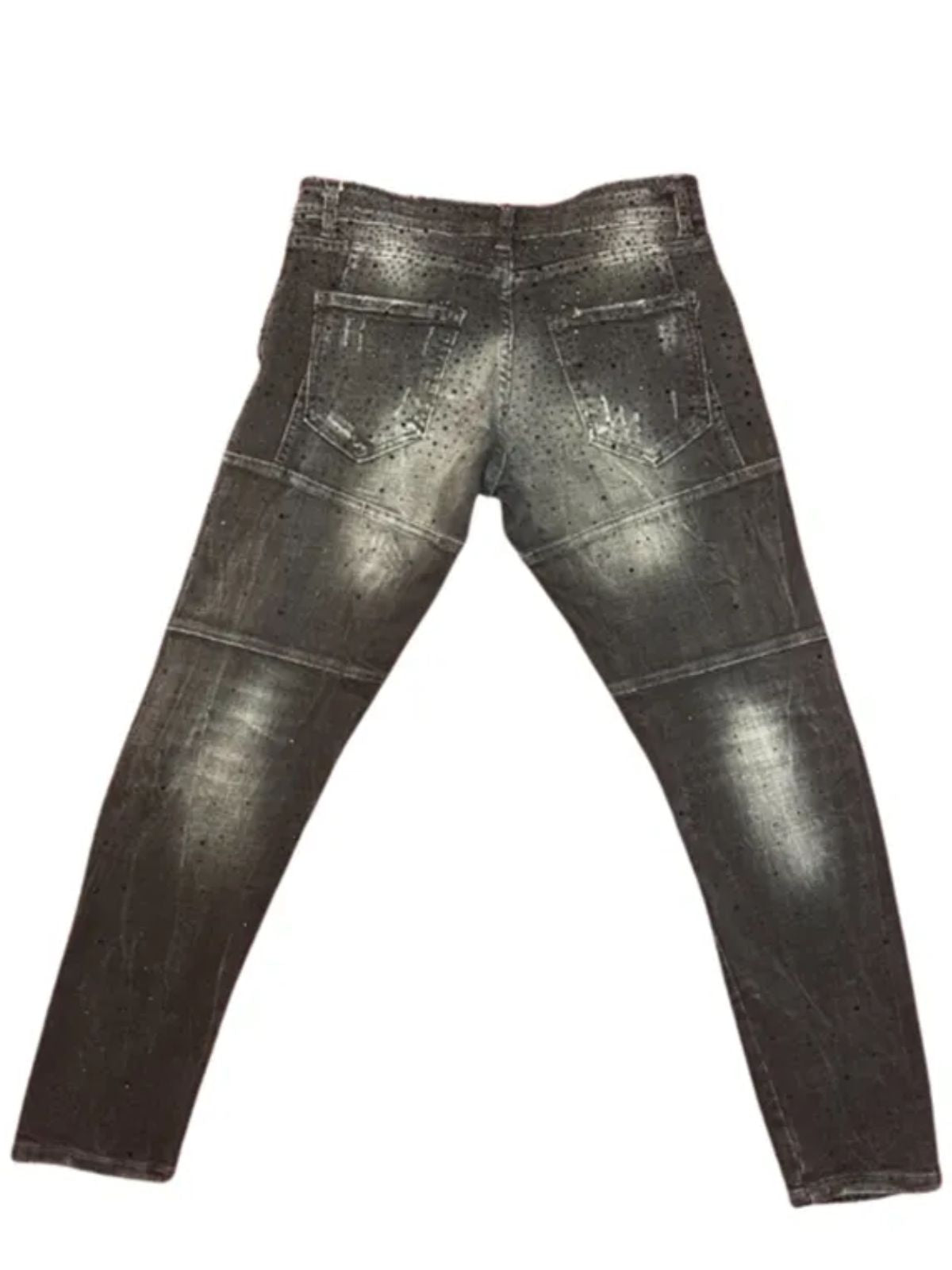 Black Diamond Acid Washed Skinny Jeans - Image 4