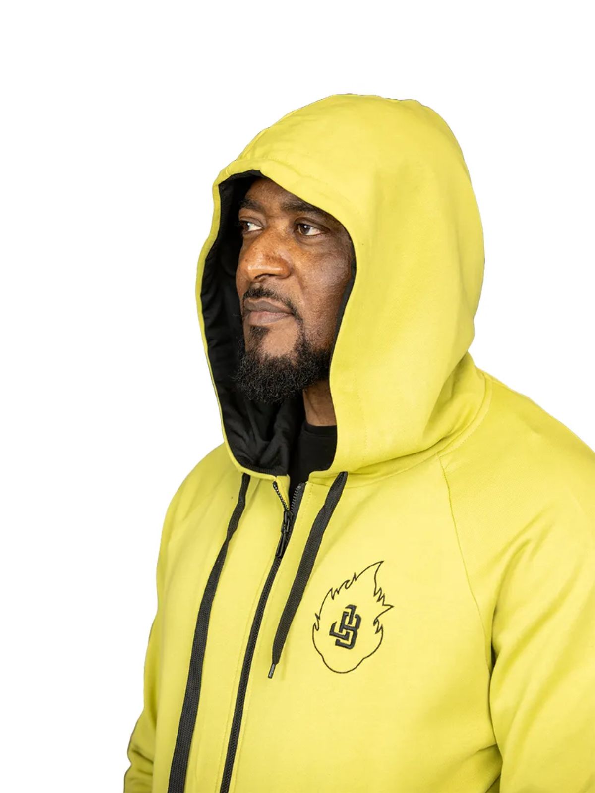 Evaluate the Ultimate Stylish Unisex Lime Green Tracksuit - Image 5