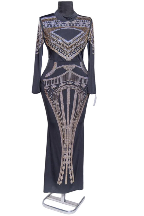 Full Body Cover Bodycon Floor Length Dress
