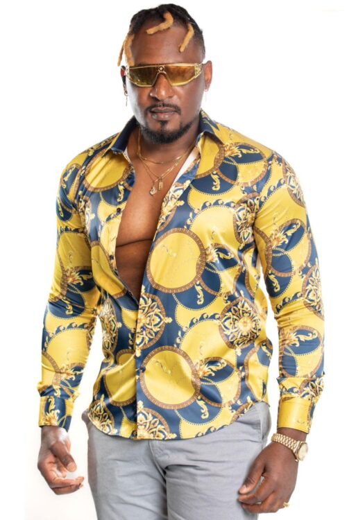 JB Designs Gold Empire Silk Shirt