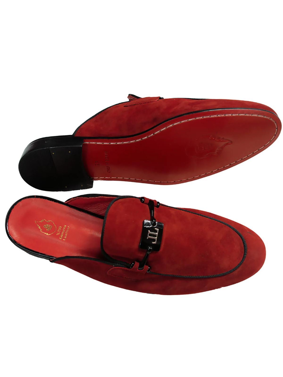 JB Designs Suede Leather Half Shoe Slippers - Image 3