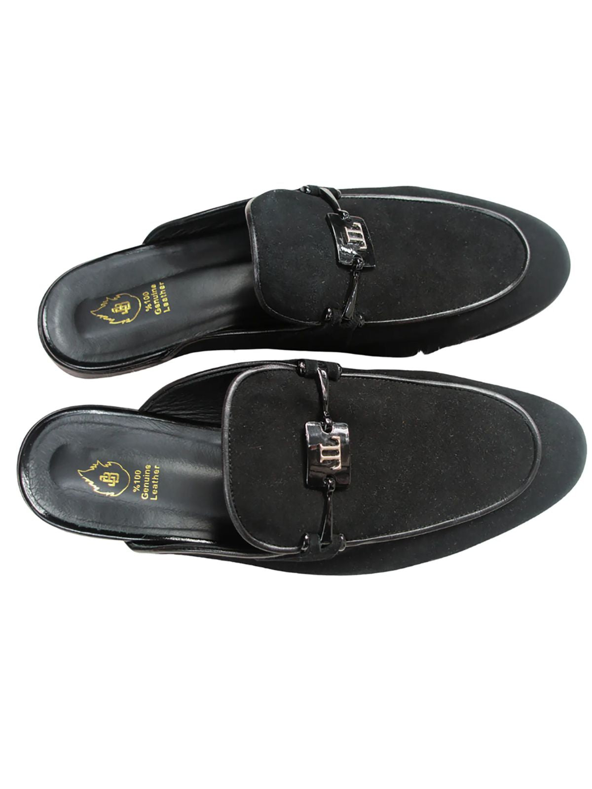 JB Designs Suede Leather Half Shoe Slippers - Image 4