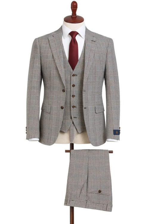 JB Mini Checked Plaid Suit Set