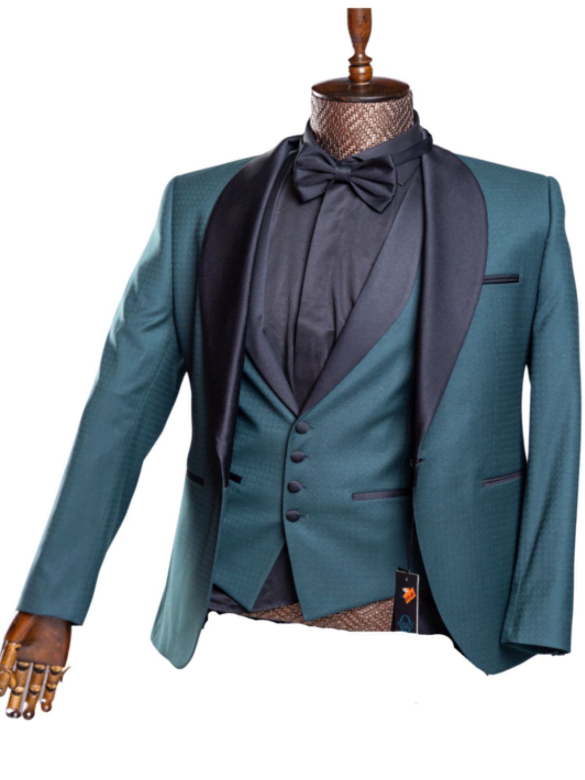 JB Quesste Men’s 3pc Solid Color Slim Fit Suit Set - Image 2