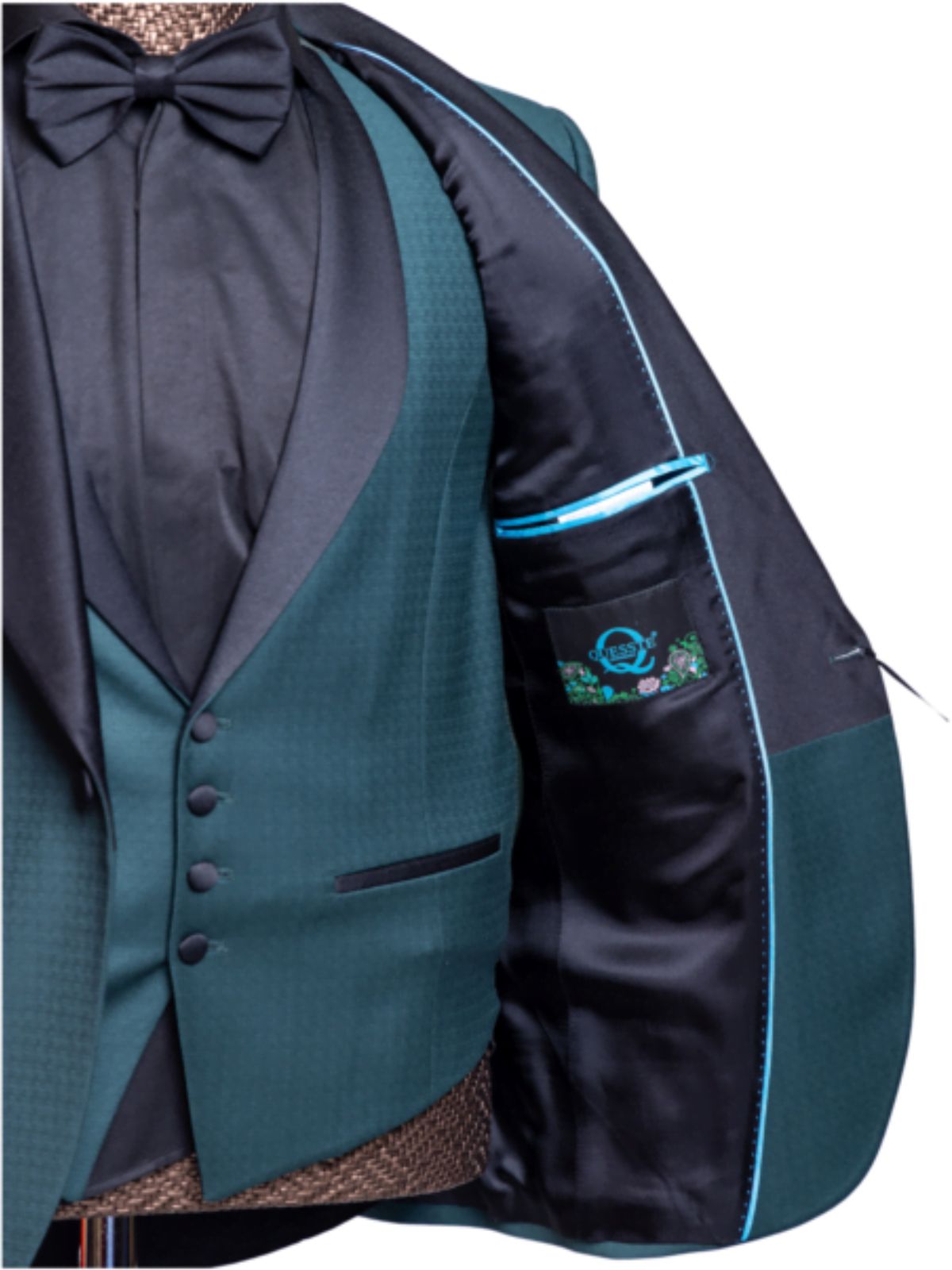 JB Quesste Men’s 3pc Solid Color Slim Fit Suit Set - Image 4