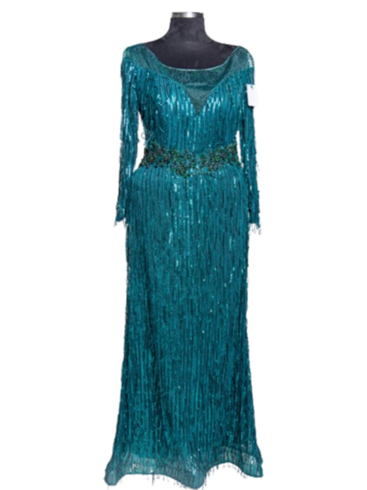 Long Sleeve Tussels Party Anniversary Dress