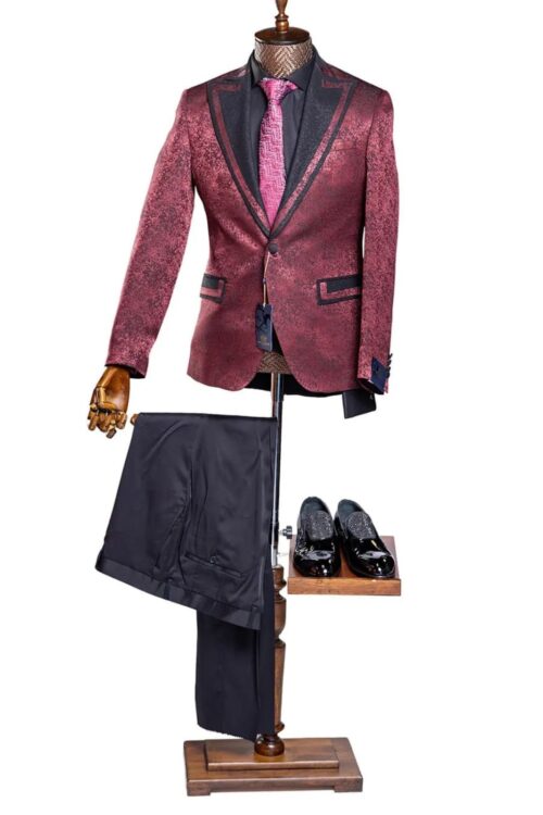 Marco Lorenzo Men’s 2pc Stylish Slim Fit Suit Set