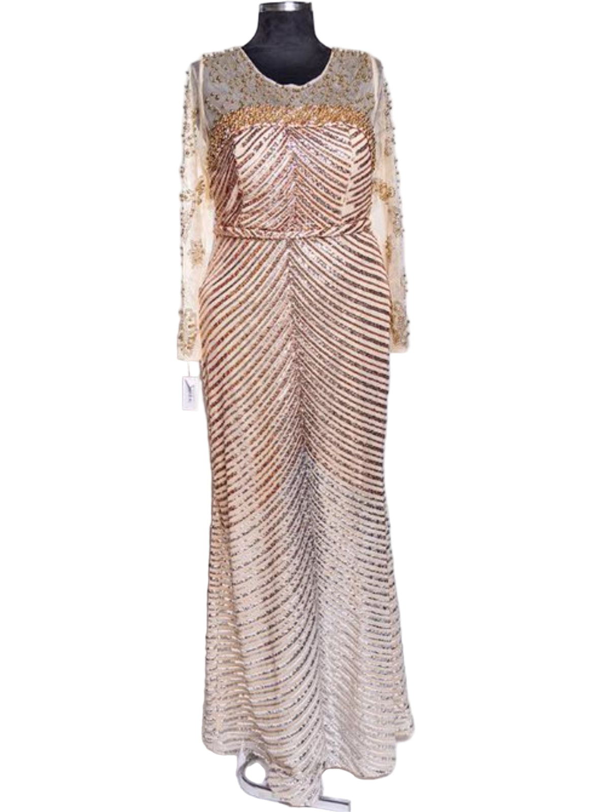 Sequenced Sequin Beaded Party Anniversary Prom Dress - Image 2