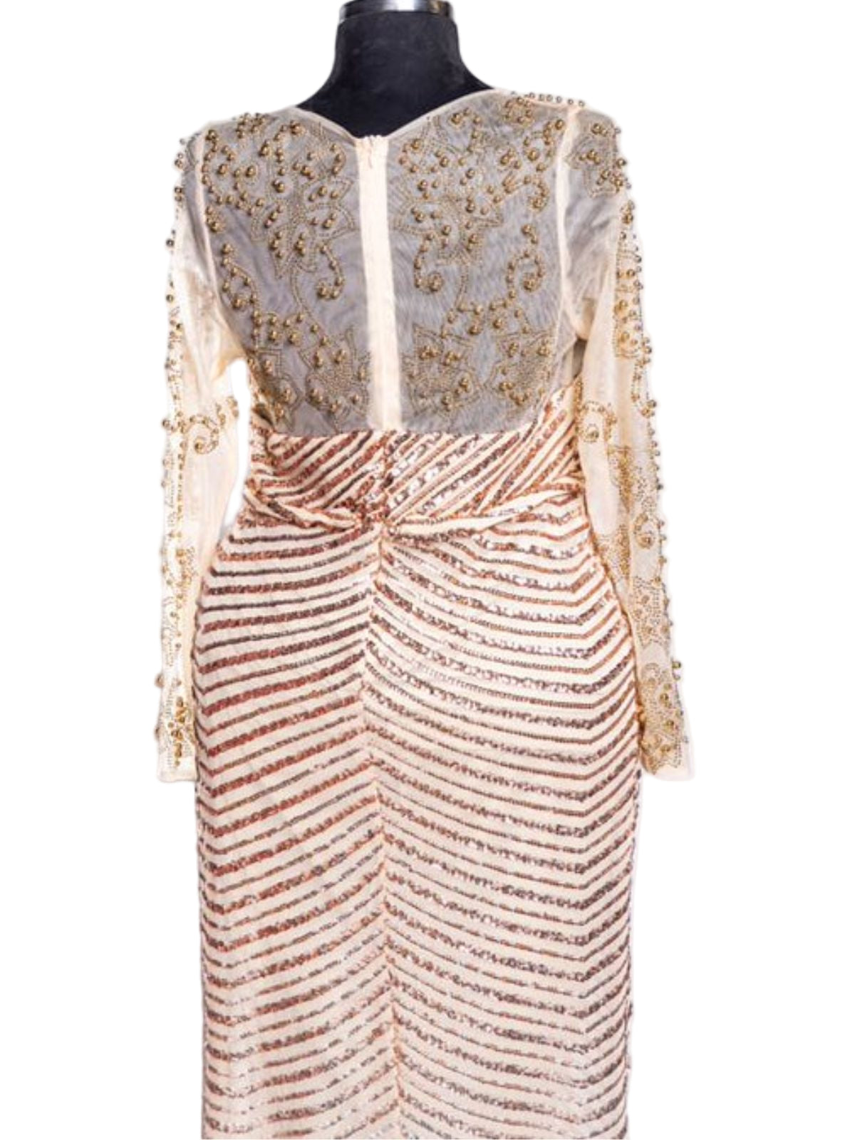 Sequenced Sequin Beaded Party Anniversary Prom Dress - Image 5