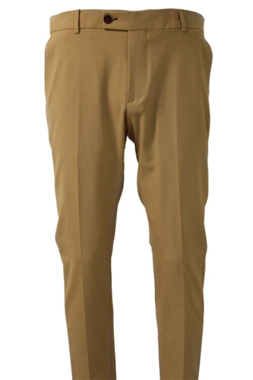 Slim Fit Solid Color Pants Trousers
