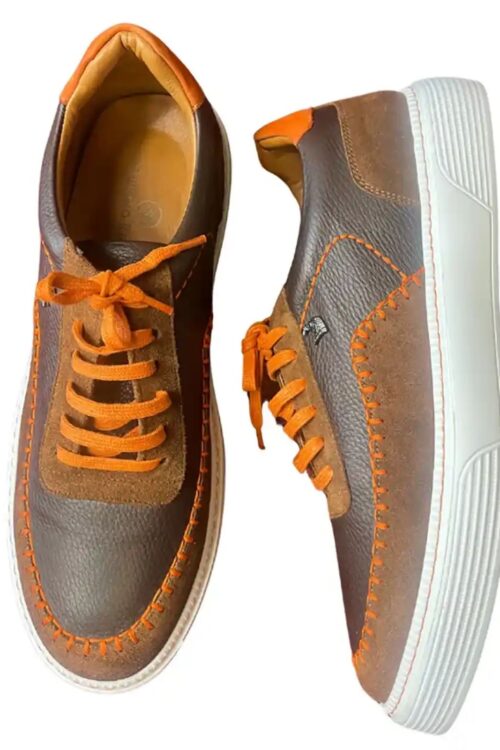 Stefano R. Stitched Sturdy Sneakers